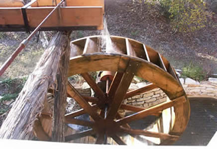 Water Wheel in use at the Homestead Gristmill